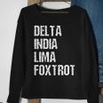Delta India Lima Foxtrot Dilf Father Dad Funny Joking Sweatshirt Gifts for Old Women