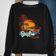 Destin Florida Beach Summer Vacation Palm Trees Sunset Men Florida Gifts & Merchandise Funny Gifts Sweatshirt Gifts for Old Women