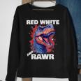 Dinosaur Red White Rawr American Flag 4Th Of JulyRex Boy Sweatshirt Gifts for Old Women