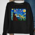 Dinosaur Starry Night Dinosaurs Dinosaur Lover Sweatshirt Gifts for Old Women