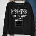 Director Theater Filmmaker Clapper Board Sweatshirt Gifts for Old Women