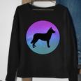 Dog Breed Lapponian Herder Dog Silhouette Space Galaxy Sweatshirt Gifts for Old Women