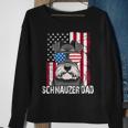 Dog Dad Fathers Day Gift Mini Schnauzer Usa Flag 4Th Of July Sweatshirt Gifts for Old Women