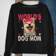 Dog Shiba Inu Womens Worlds Best Shiba Inu Dog Mom Funny Mothers Day Sweatshirt Gifts for Old Women