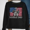 Doodle Dad American Flag Joke Fathers Day Goldendoodle Dad Sweatshirt Gifts for Old Women