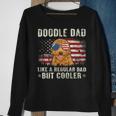 Doodle Dad Goldendoodle American Flag Fathers Day July 4Th Sweatshirt Gifts for Old Women