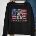 Doodle Dad Goldendoodle Dog American Flag 4Th Of July Gift For Mens Sweatshirt Gifts for Old Women