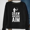 Draw Anchor Aim Archery Archer Archery Lover Archers Sweatshirt Gifts for Old Women
