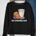 The Dynamic Duo Cookies And Milk Cute Friends Graphic Sweatshirt Gifts for Old Women