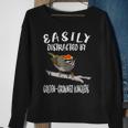 Easily Distracted By Golden-Crowned Kinglets Birds Birding Sweatshirt Gifts for Old Women