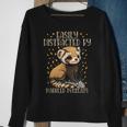 Easily Distracted By Marbled Polecats Cute European Mammal Sweatshirt Gifts for Old Women
