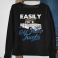 Easily Distracted By Old Pickup Trucks Classic Cars Sweatshirt Gifts for Old Women