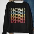 Eastvale California Eastvale Ca Retro Vintage Text Sweatshirt Gifts for Old Women