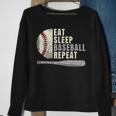 Eat Sleep Baseball Repeat Funny Baseball Player Baseball Funny Gifts Sweatshirt Gifts for Old Women