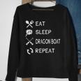 Eat Sleep Dragon Boat Repeat Sweatshirt Gifts for Old Women