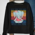 Eff You See Kay Why Oh You Elephant Yoga Vintage Sweatshirt Gifts for Old Women