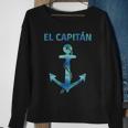 El Capitan Funny Anchor Sailing For Captain Sweatshirt Gifts for Old Women