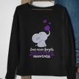End Alz Love Never Forgets Alzheimer Awareness Sweatshirt Gifts for Old Women