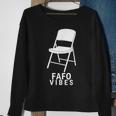 Fafo Vibes Montgomery 2023 Trending Find Out White Chair Sweatshirt Gifts for Old Women