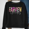 Fairview Elementary Tie Dye Back To School Appreciation Sweatshirt Gifts for Old Women