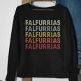 Falfurrias Texas Falfurrias Tx Retro Vintage Text Sweatshirt Gifts for Old Women