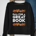 Fall For A Great Book Librarian Library Book Sweatshirt Gifts for Old Women