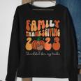 Family Thanksgiving 2023 Thankful For My Tribe Group Pumpkin Sweatshirt Gifts for Old Women