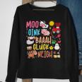 Farm Animals Sounds Oink Baa Neigh Cluck Moo Toddler Farmer Sweatshirt Gifts for Old Women
