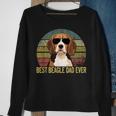 Fathers Day Beagle Dog Dad Vintage Best Beagle Dad Ever Gift For Mens Sweatshirt Gifts for Old Women