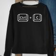 Fathers Day Gift Ctrl C & Ctrl V Dad & Baby Matching New Dad Sweatshirt Gifts for Old Women