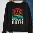 Fathers Day Two Titles Dad And Paw Paw Father Grandpa Sweatshirt Gifts for Old Women