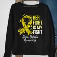 Her Fight Is My Fight Spina Bifida Awareness Sweatshirt Gifts for Old Women