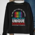 First Day Back To School We Are Like Box Of Crayons Teacher Sweatshirt Gifts for Old Women