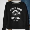 First Time Daddy New Dad Est 2023 Fathers Day Gift Sweatshirt Gifts for Old Women