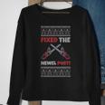 Fixed The Newel Post Chainsaw Christmas Season Holidays Ugly Sweatshirt Gifts for Old Women