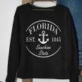 Florida The Sunshine State 1845 - Boat Anchor Sweatshirt Gifts for Old Women