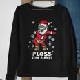 Floss Like A Boss | Funny Dancing Santa Dancing Funny Gifts Sweatshirt Gifts for Old Women
