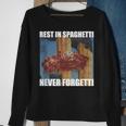Never Forgetti Rest In Spaghetti Meme Rip Sweatshirt Gifts for Old Women