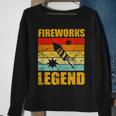 Fourth Of July Fireworks Legend Funny Independence Day 1776 Sweatshirt Gifts for Old Women