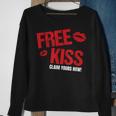 Free Kiss Claim Yours Now Best Valentine's Day Sweatshirt Gifts for Old Women