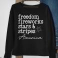 Freedom Fireworks Stars And Stripes America Family Sparklers Freedom Funny Gifts Sweatshirt Gifts for Old Women