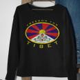 Freedom For Tibet Flag Oval Sweatshirt Gifts for Old Women