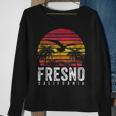 Fresno California Ca Vintage Retro Distressed Style Sweatshirt Gifts for Old Women