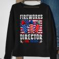 Funny 4Th Of July Fireworks Director I Run You Run Usa Flag Sweatshirt Gifts for Old Women