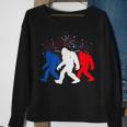 Funny 4Th Of July Red White Blue Bigfoot Fireworks Usa Flag Sweatshirt Gifts for Old Women