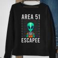 Alien Art Alien Lover Area 51 Escapee Alien Sweatshirt Gifts for Old Women