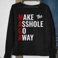 Anti Trump Maga Make The Asshole Go Away Sweatshirt Gifts for Old Women