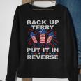 Funny Back Up Terry Put It In Reverse Firework 4Th Of July Sweatshirt Gifts for Old Women