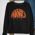 Basketball Heartbeat Basketball Player Sweatshirt Gifts for Old Women