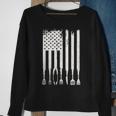 Funny Bbq American Flag Gift Smoker Grilling Barbecue Master Sweatshirt Gifts for Old Women